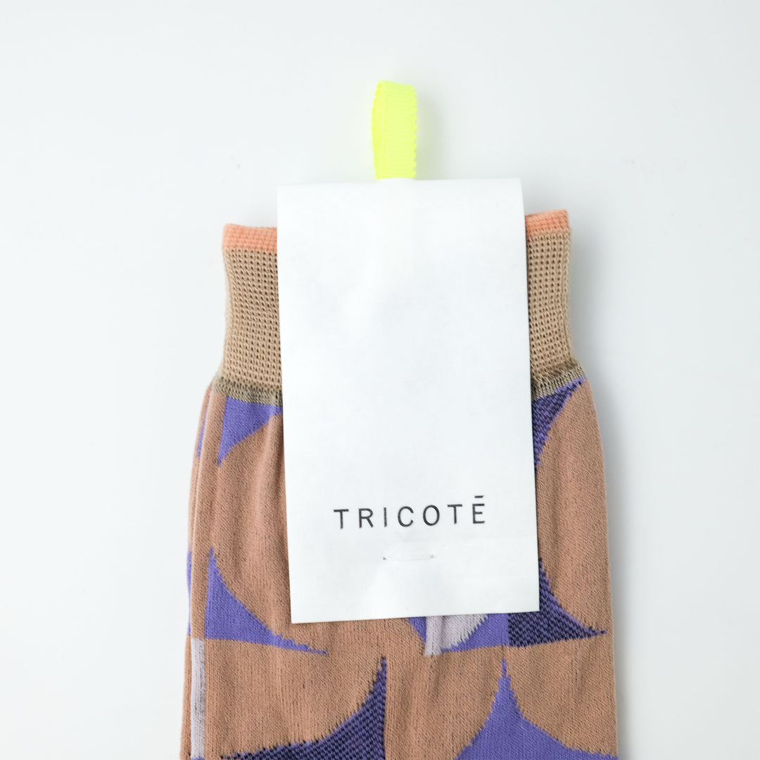 GEOMETRIC MESH SOCKS BEIGE