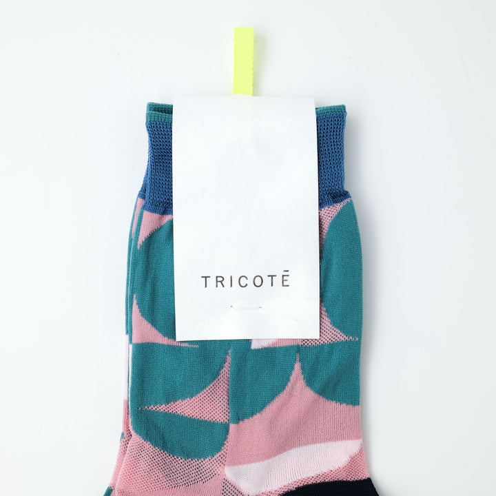 GEOMETRIC MESH SOCKS PINK