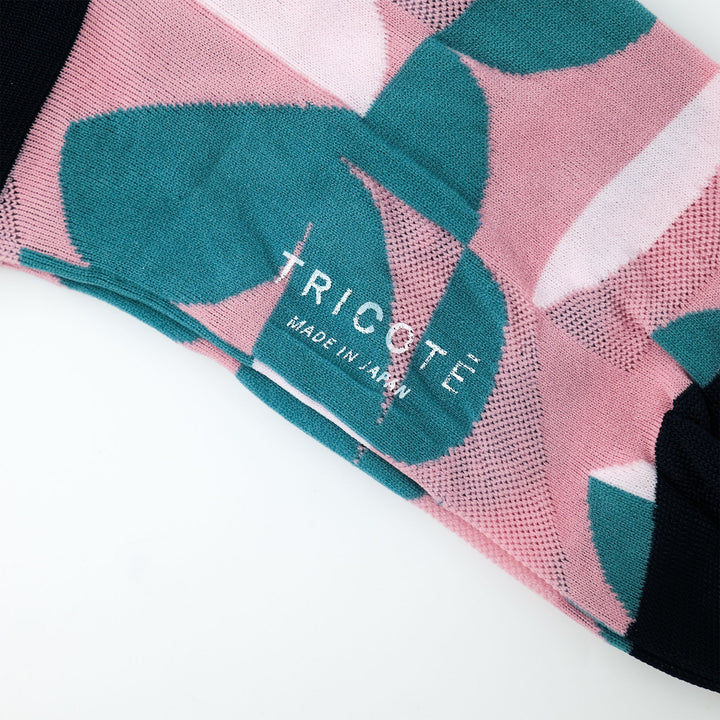 GEOMETRIC MESH SOCKS PINK