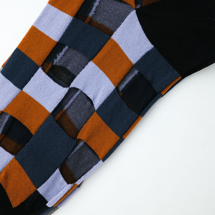 MOSAIC TILE SOCKS BLUE