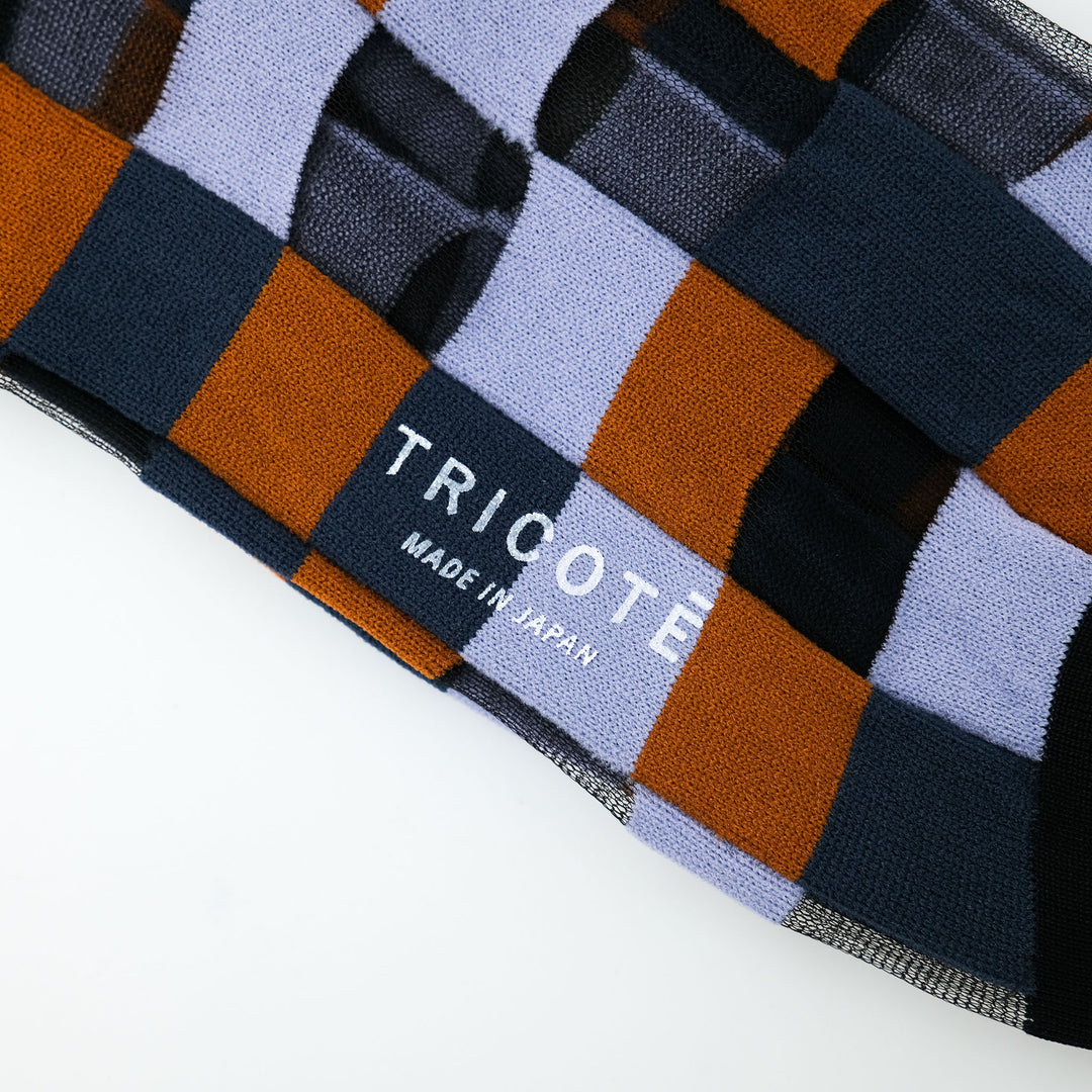 MOSAIC TILE SOCKS BLUE