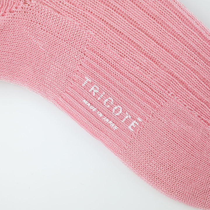 SHEER BORDER LOOSE SOCKS BEIGE