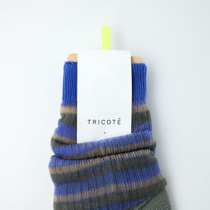 SHEER BORDER LOOSE SOCKS BLUE