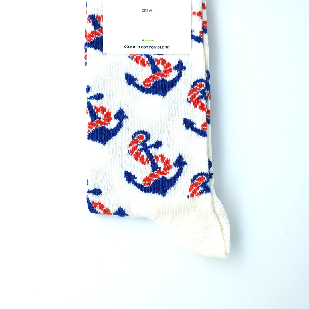 Anchor Sock WHITE