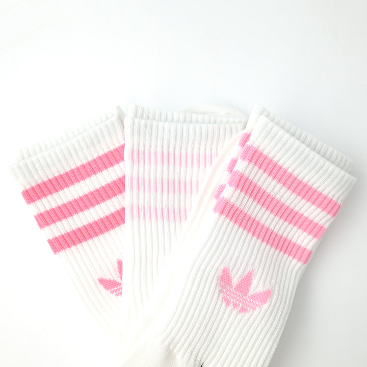 adidas Originals 3 STRIPES CREW SOCKS 3 PAIRS BLISS PINK/ CLEAR PINK/ PINK FUSION
