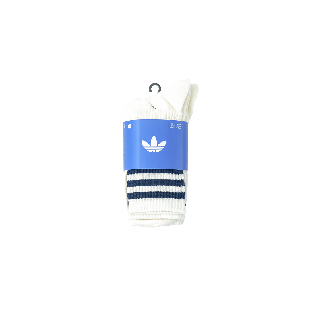 adidas Originals 3 STRIPES CREW SOCKS 3 PAIRS NIGHT INDIGO/ TEAM VICTORY RED/ COLLEGE GREEN