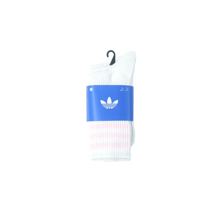 adidas Originals 3 STRIPES CREW SOCKS 3 PAIRS WHITE/ CLEAR PINK/ CLEAR MINT/ ALMOST YELLOW