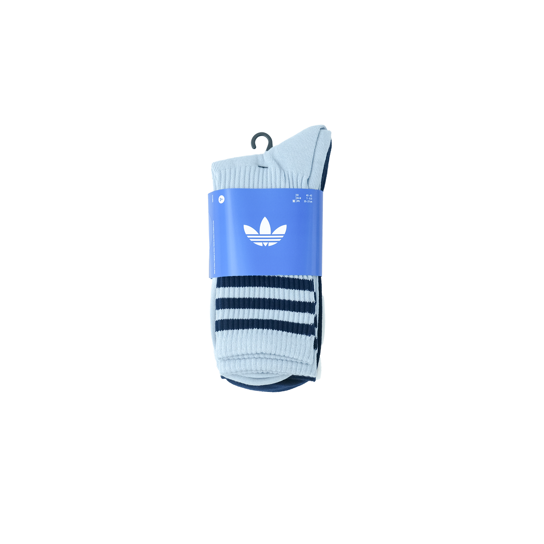 adidas Originals 3 STRIPES CREW SOCKS 3 PAIRS WONDER BLUE/ NIGHT INDIGO/ WHITE