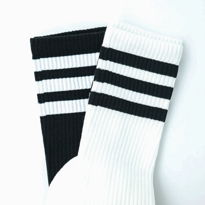 adidas Originals KNEE SOCK 2PACK WHITE/BLACK