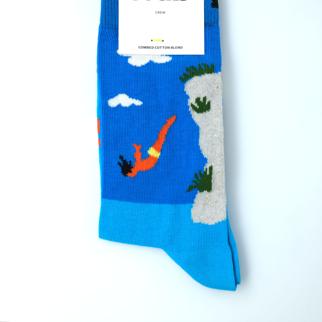Cliff Diving Sock TURQUOISE