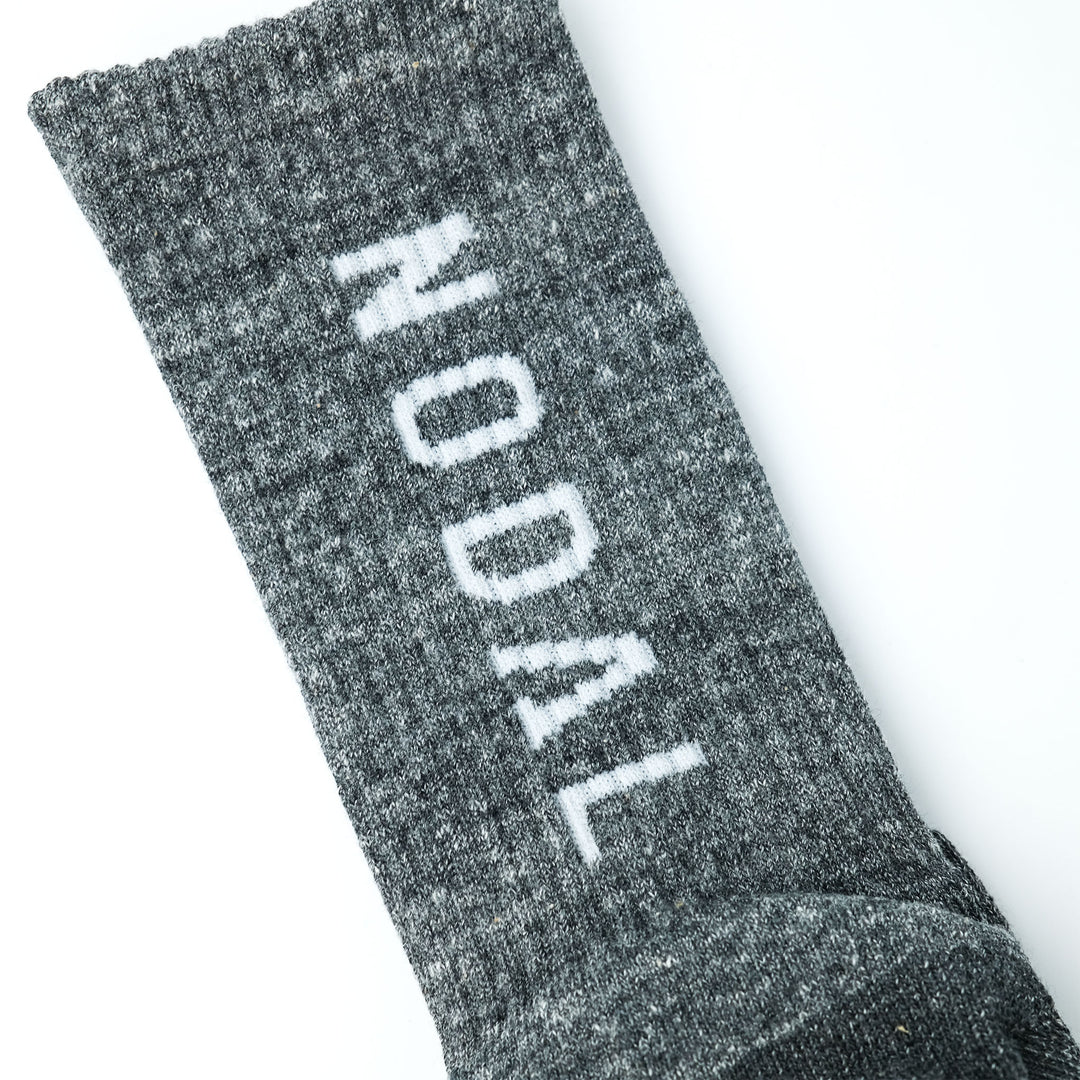 NODAL Logo Grip Socks CHARCOAL