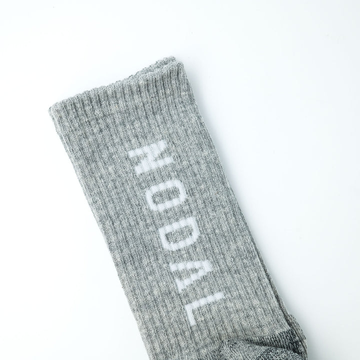 NODAL Logo Grip Socks LIGHT GRAY