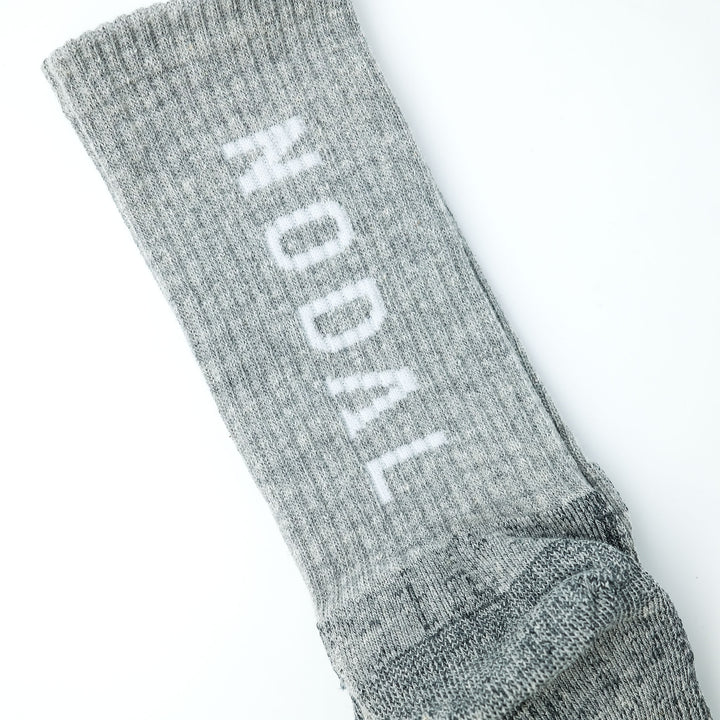 NODAL Logo Grip Socks LIGHT GRAY