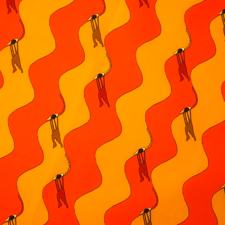MARRAKECH "DUNE" コットン ハンカチーフ (クラシック) ORANGE×BROWN