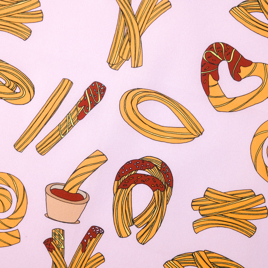 MADRID ”CHURROS” コットンハンカチーフ (クラシック) PINK×BLUE