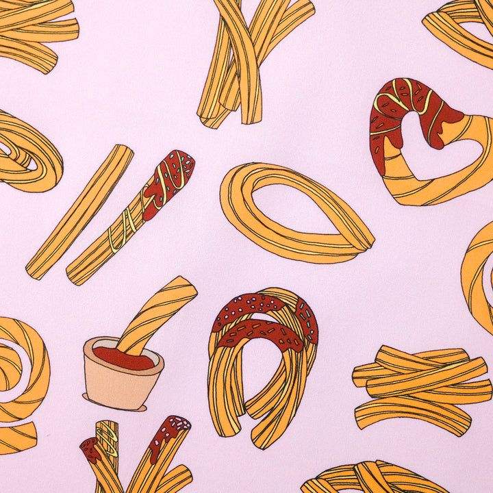 MADRID ”CHURROS” コットンハンカチーフ (クラシック) PINK×BLUE