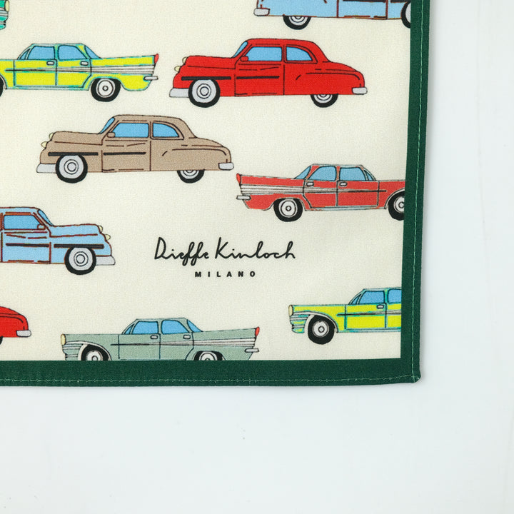 CUBA "CADILLAC JAM" コットン ハンカチーフ (クラシック) CREAM×GREEN