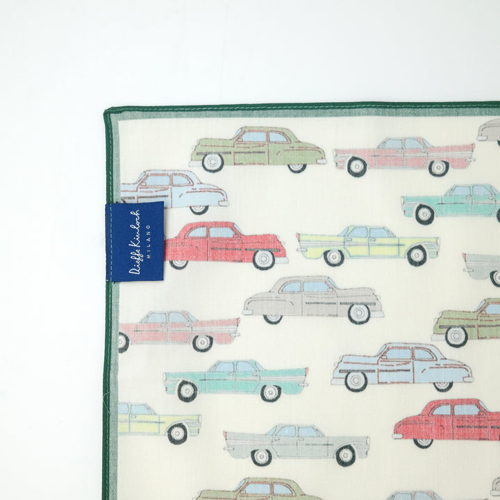 CUBA "CADILLAC JAM" コットン ハンカチーフ (クラシック) CREAM×GREEN