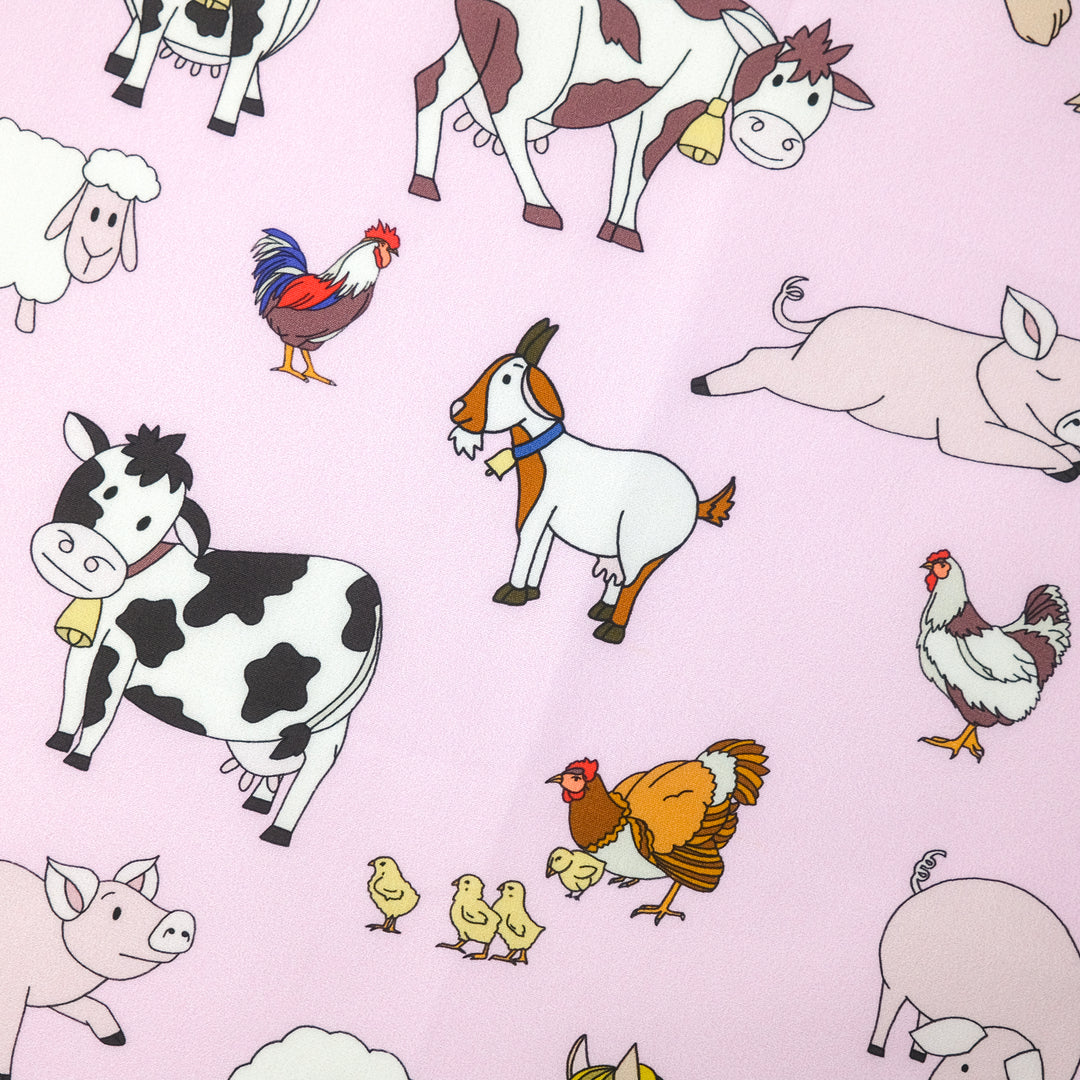 AMSTERDAM "FARM" コットンハンカチーフ (クラシック) PINK×BLUE