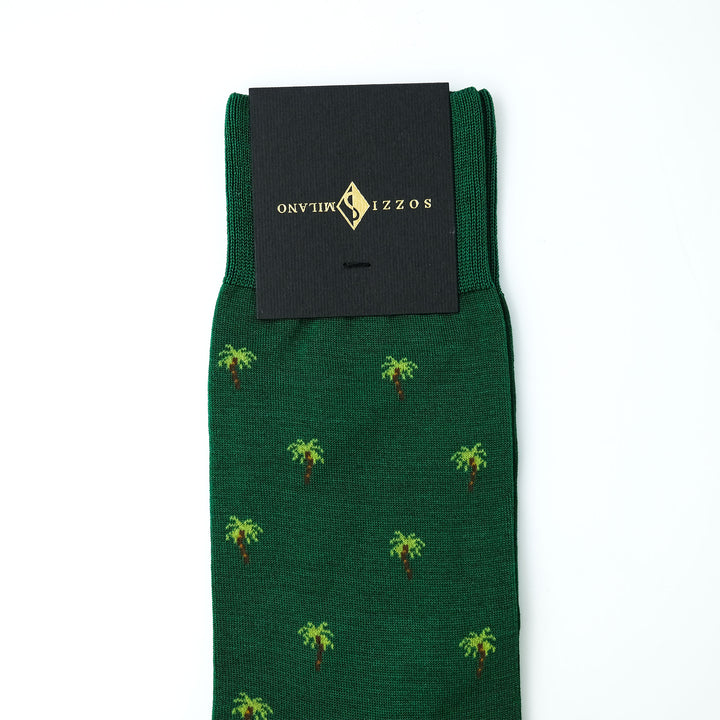 PALM コンテンポラリーコットン ショートソックス GREEN
