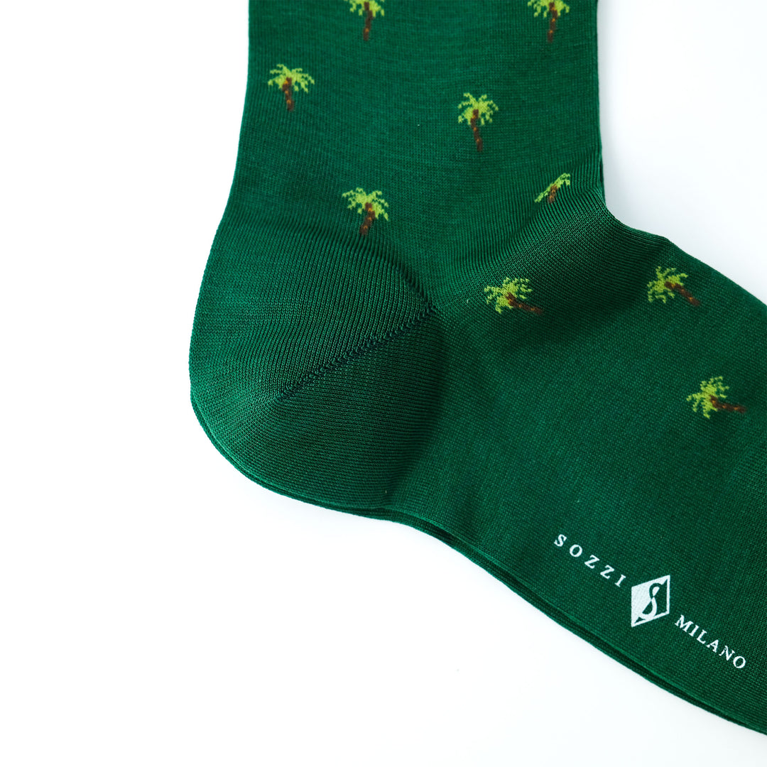 PALM コンテンポラリーコットン ショートソックス GREEN