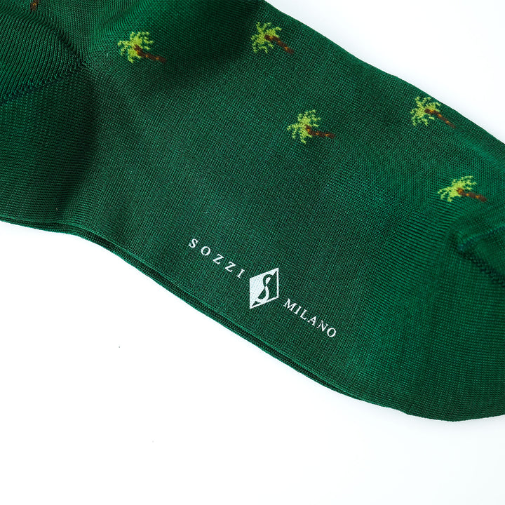 PALM コンテンポラリーコットン ショートソックス GREEN