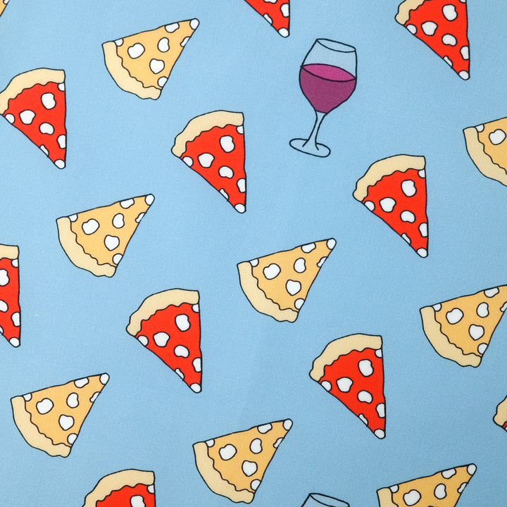 NAPOLI "PIZZA ＆WINE"  コットン ハンカチーフ (クラシック) BLUE×PURPLE