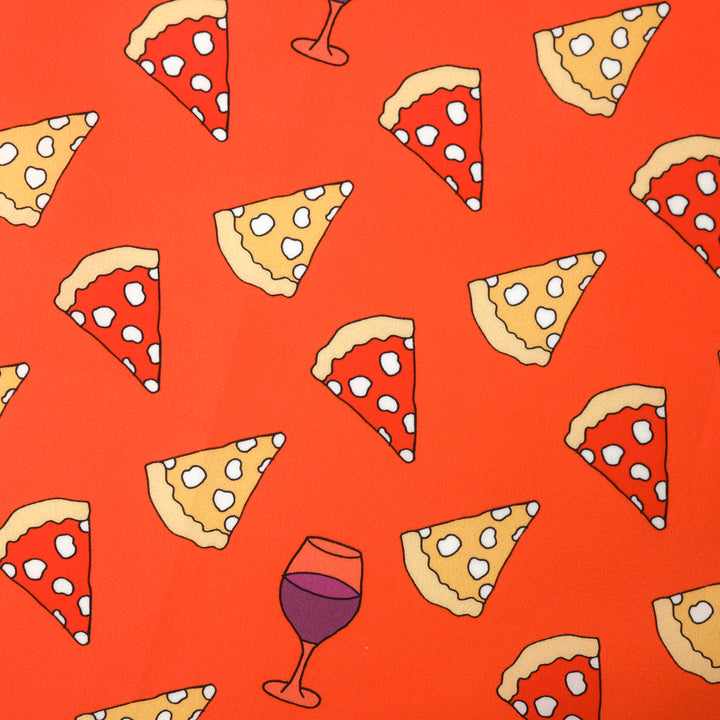 NAPOLI "PIZZA ＆WINE"  コットン ハンカチーフ (クラシック) ORANGE×CREAM