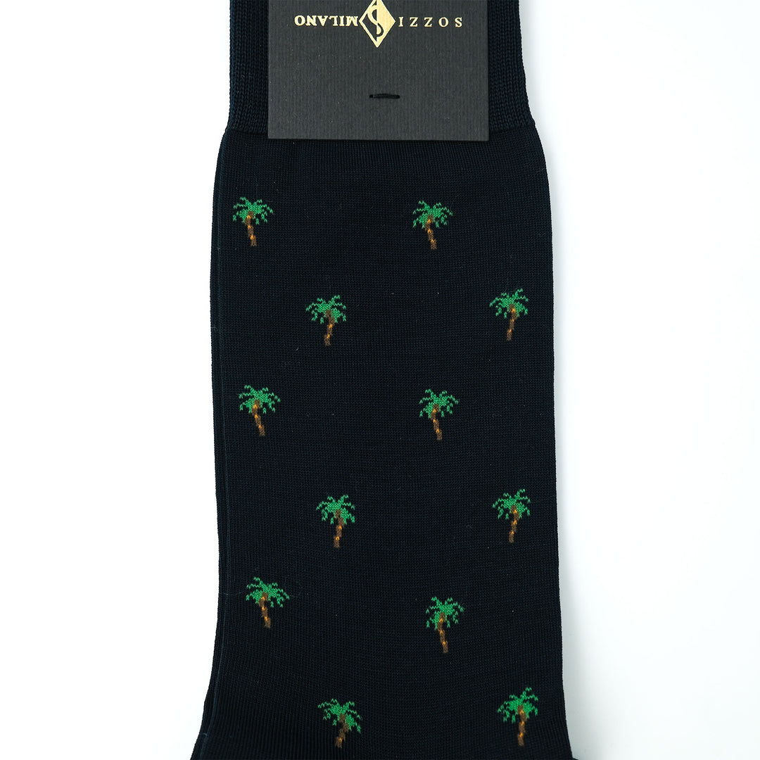 PALM コンテンポラリーコットン ショートソックス NAVY