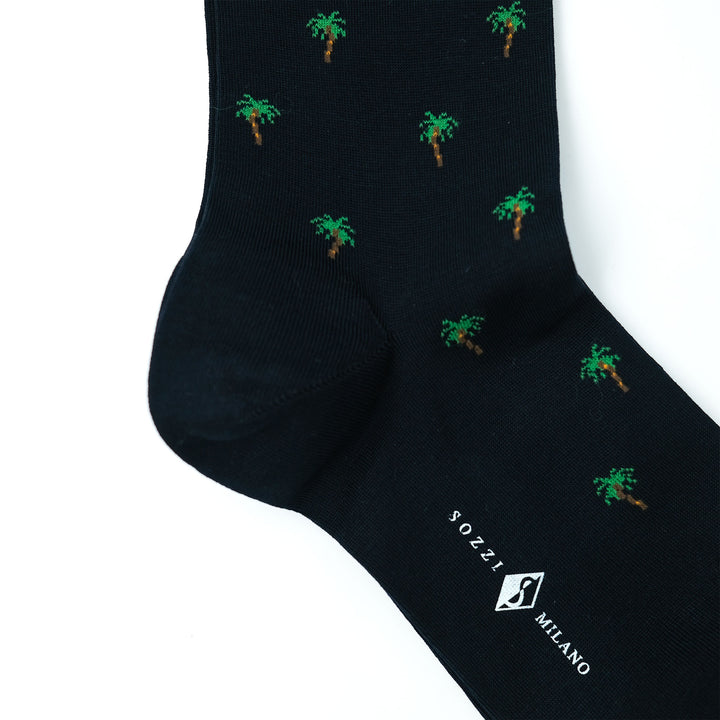 PALM コンテンポラリーコットン ショートソックス NAVY