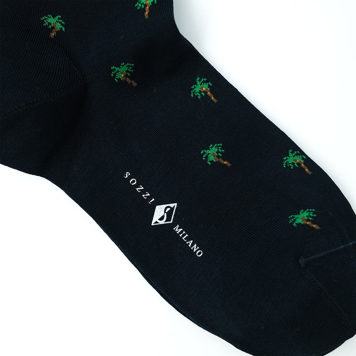 PALM コンテンポラリーコットン ショートソックス NAVY