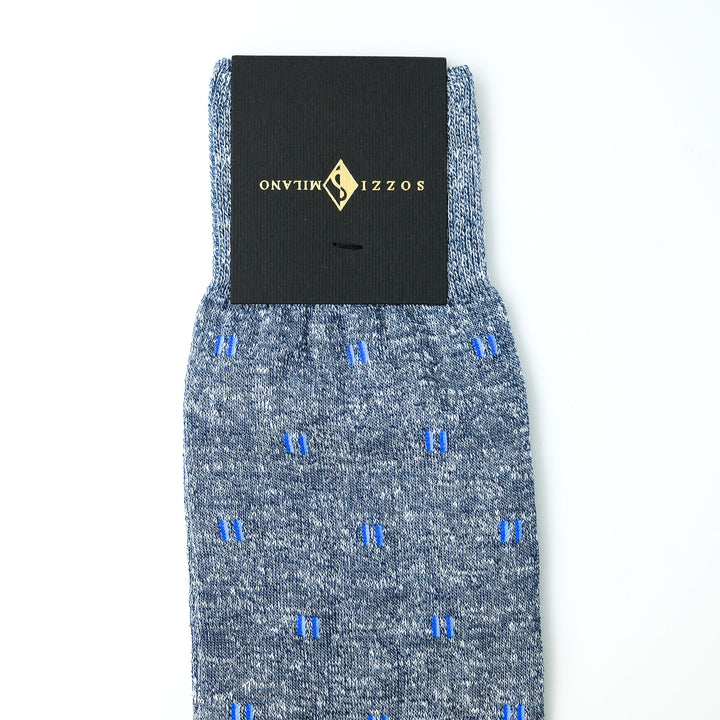 TIES DESING リネン ショートソックス NAVY