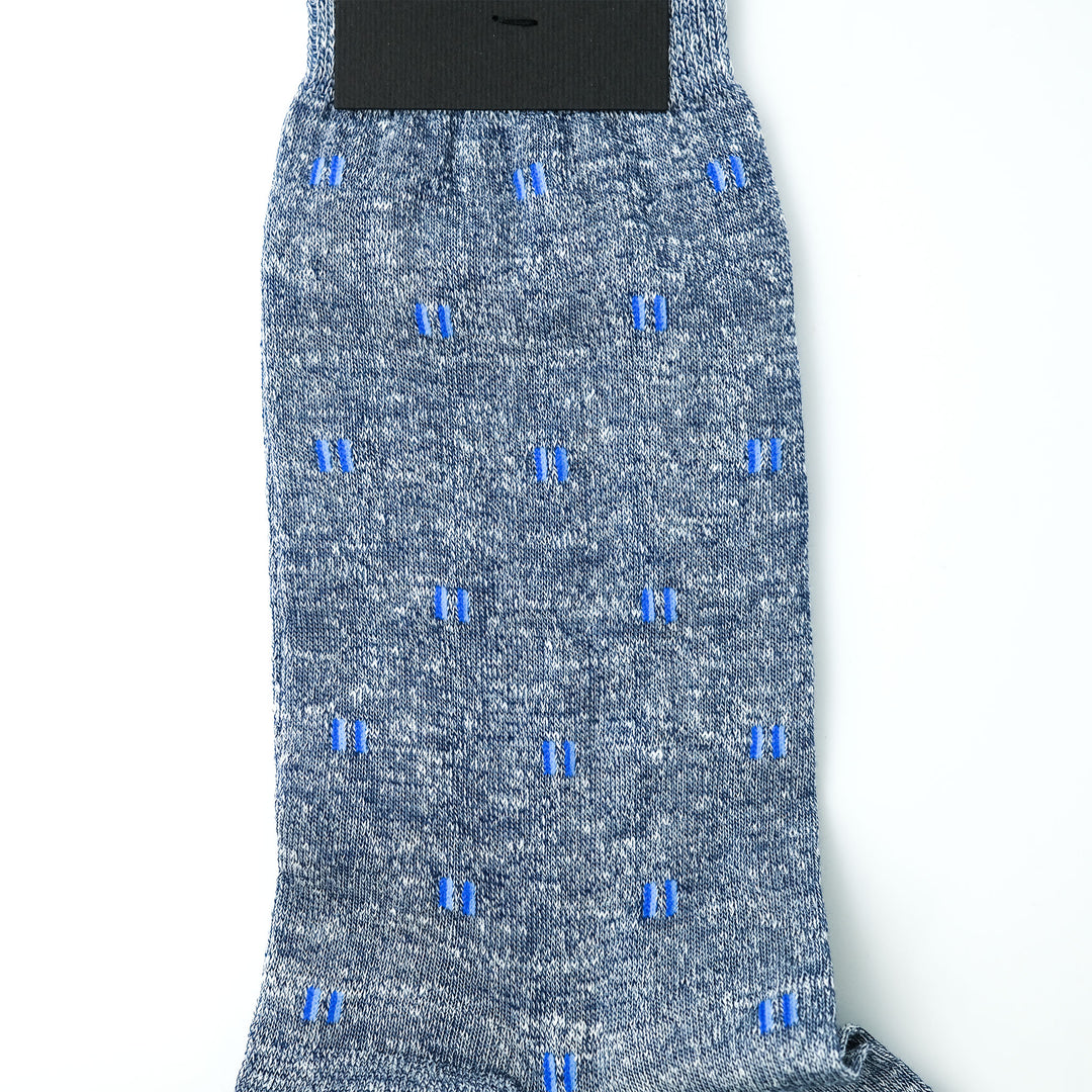 TIES DESING リネン ショートソックス NAVY