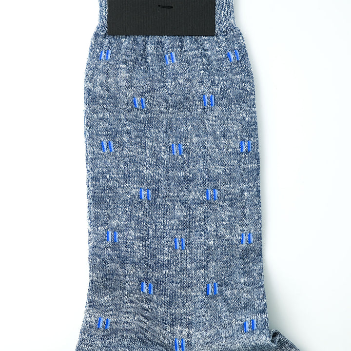 TIES DESING リネン ショートソックス NAVY
