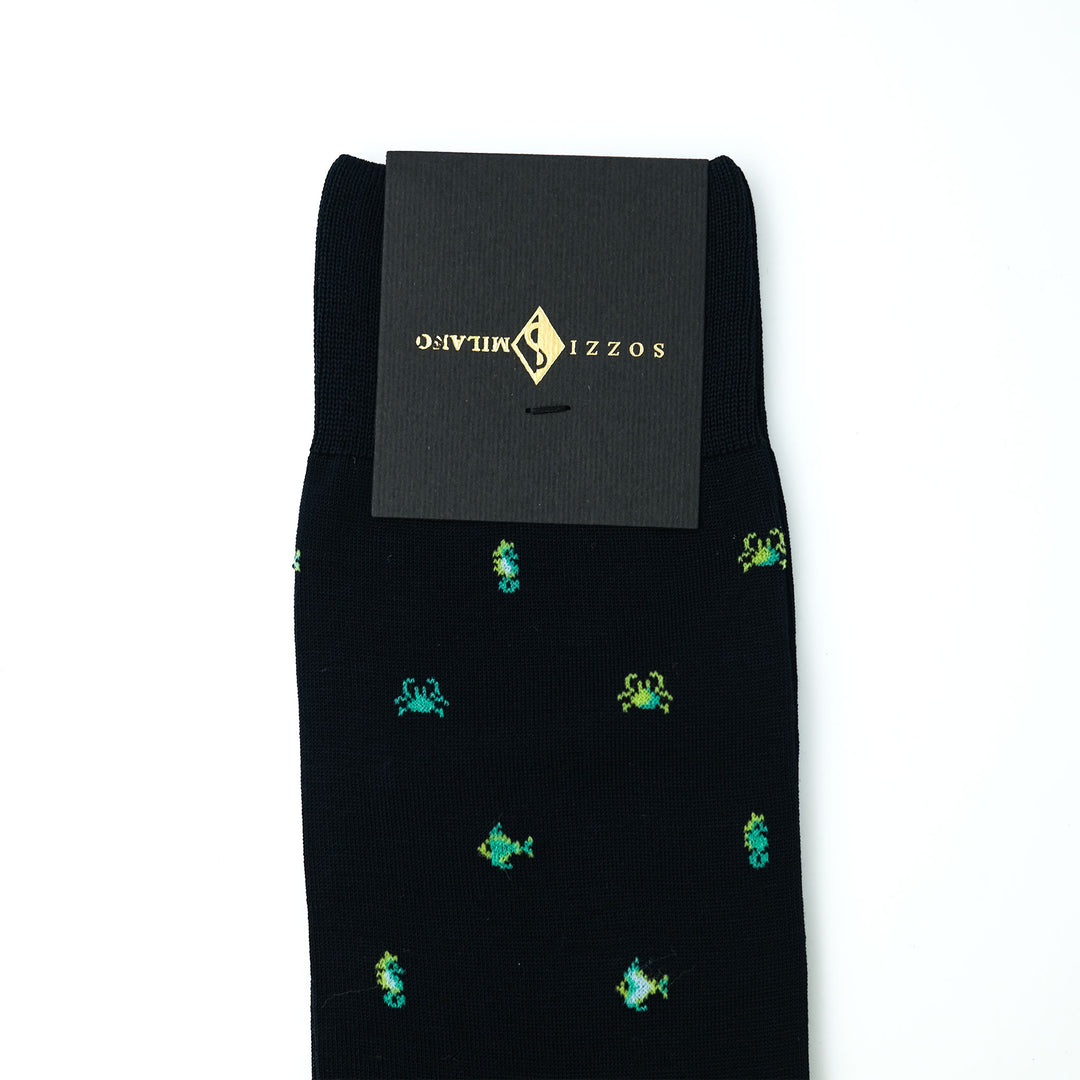 THE SEA コンテンポラリーコットン ショートソックス NAVY
