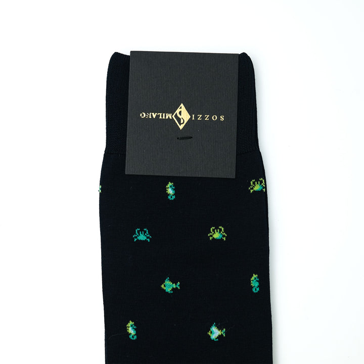 THE SEA コンテンポラリーコットン ショートソックス NAVY