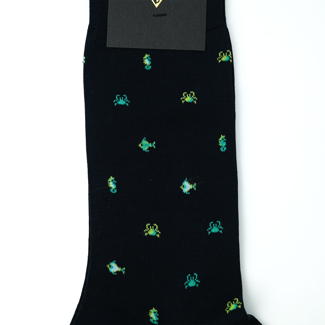 THE SEA コンテンポラリーコットン ショートソックス NAVY