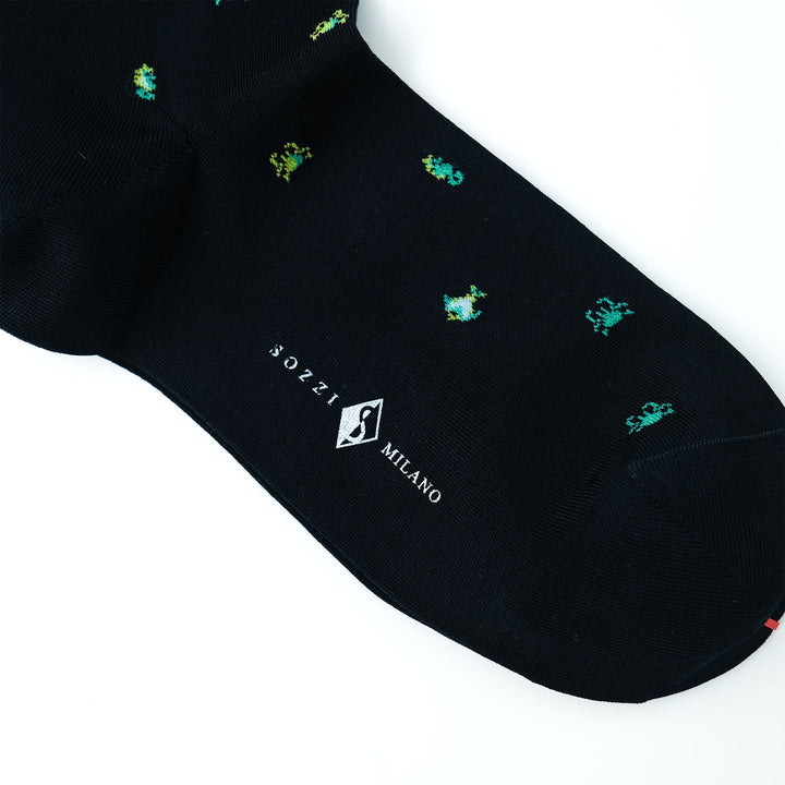 THE SEA コンテンポラリーコットン ショートソックス NAVY