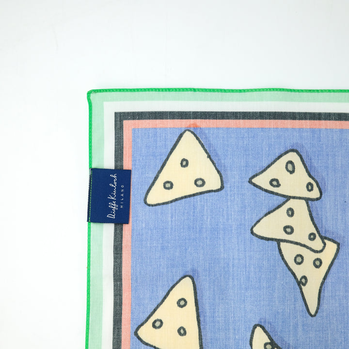 MEXICO "GUACAMOLE"  コットン ハンカチーフ (クラシック) BLUE×GREEN