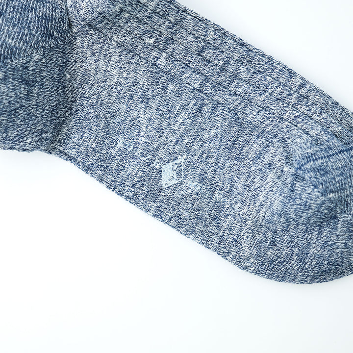SOLID RIB リネン ショートソックス JEANS
