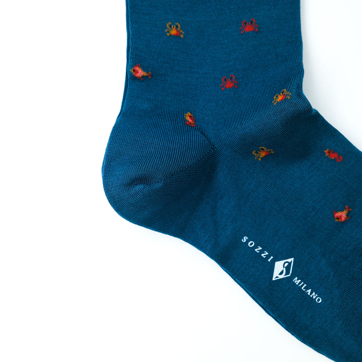 THE SEA コンテンポラリーコットン ショートソックス TEAL