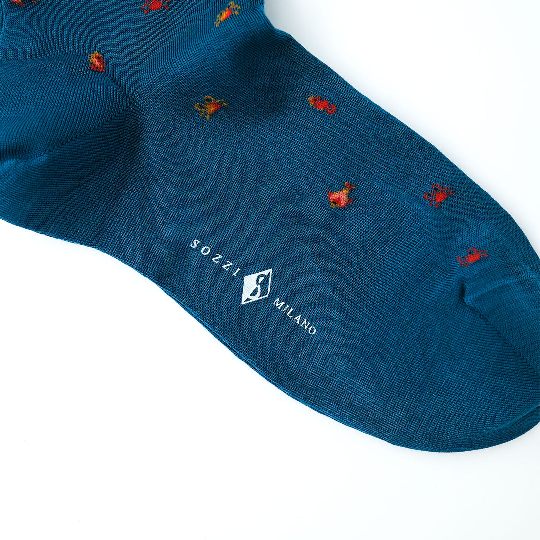 THE SEA コンテンポラリーコットン ショートソックス TEAL