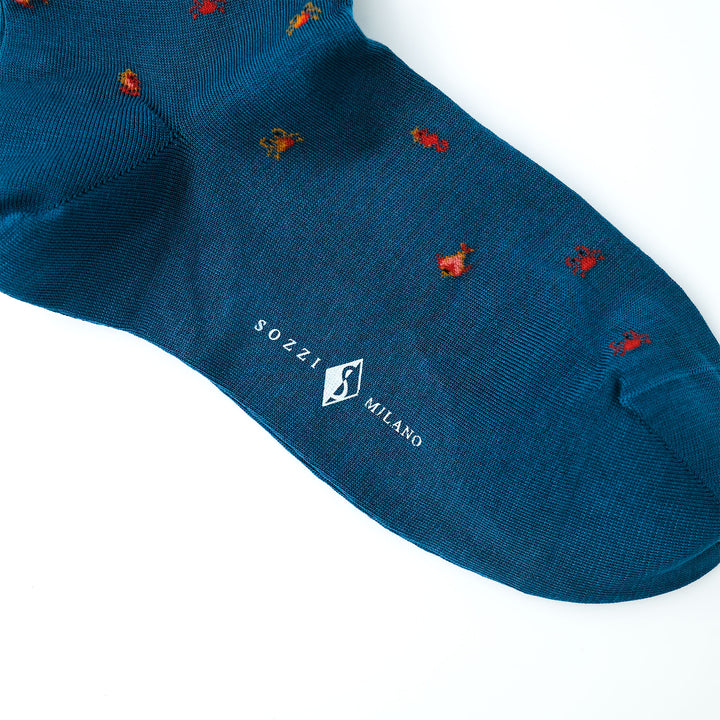 THE SEA コンテンポラリーコットン ショートソックス TEAL