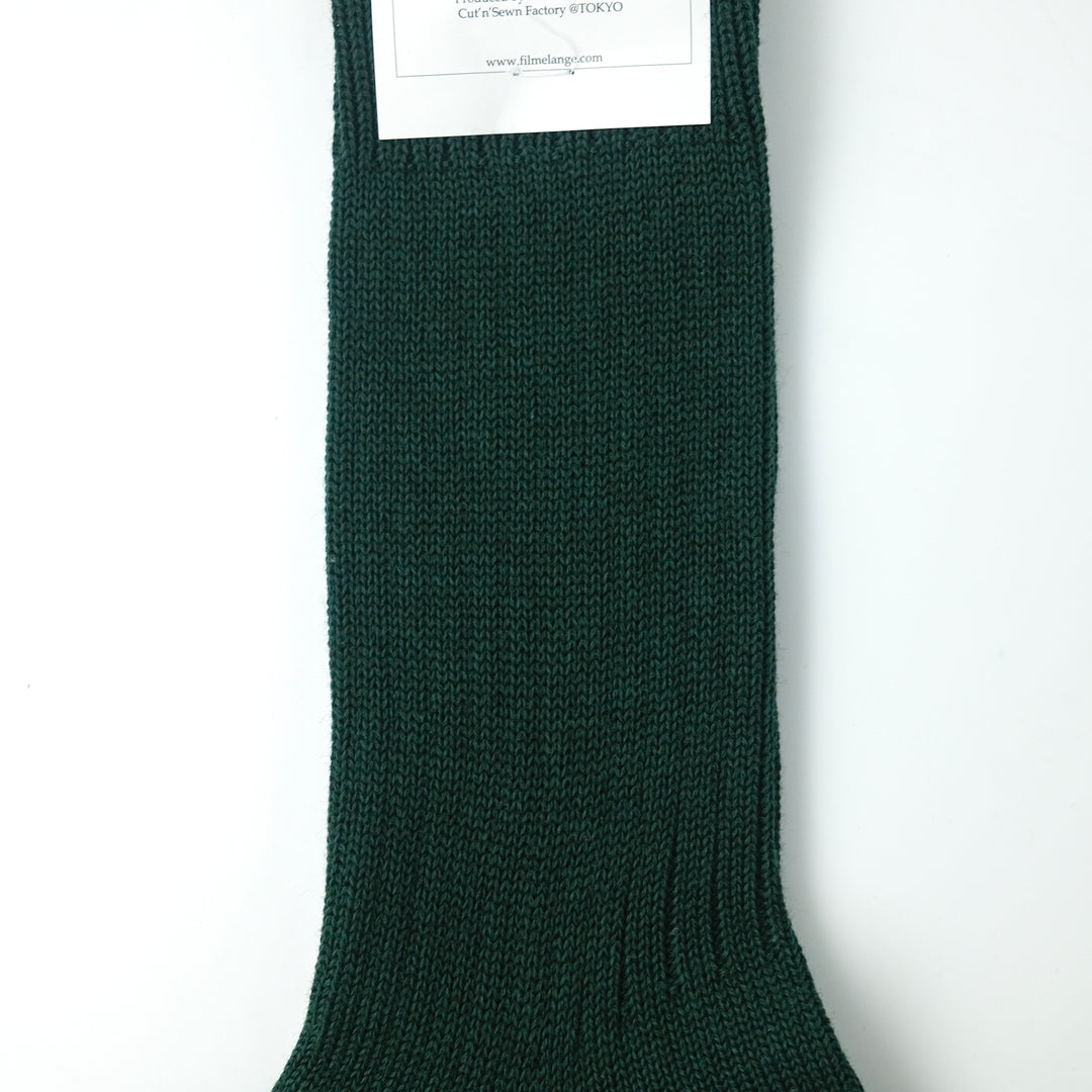 【WOMENS】CODY / コディ COTTON WOOL SOCKS DARK GREEN