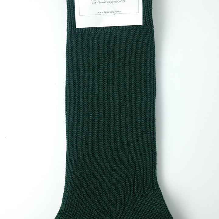 【WOMENS】CODY / コディ COTTON WOOL SOCKS DARK GREEN