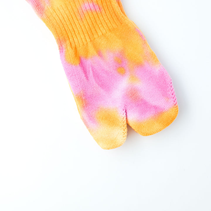 Tie Dye Socks ORANGE×PINK