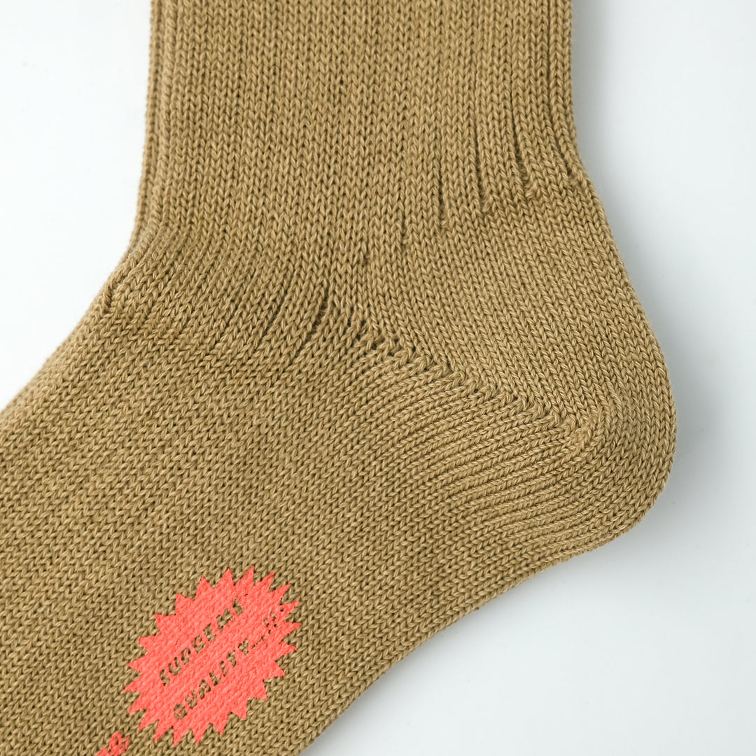 【WOMENS】CODY / コディ COTTON WOOL SOCKS CAMEL