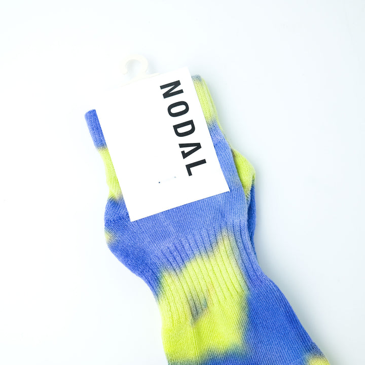Tie Dye Socks PURPLE×YELLOW GREEN