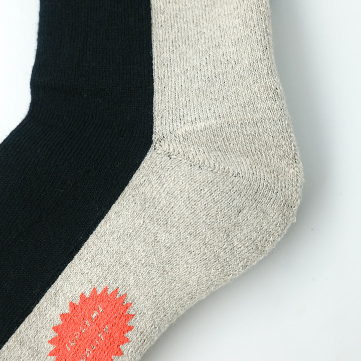 【WOMENS】RICHARD / リチャード COTTON WOOL SOCKS D.NAVY/KHAKI/ECRU