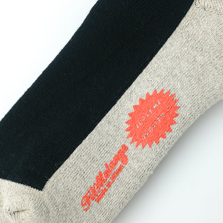 【WOMENS】RICHARD / リチャード COTTON WOOL SOCKS D.NAVY/KHAKI/ECRU